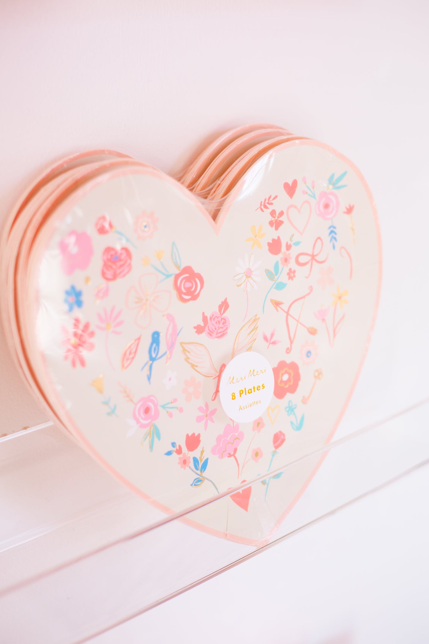 Meri Meri Valentine Dinner Plates