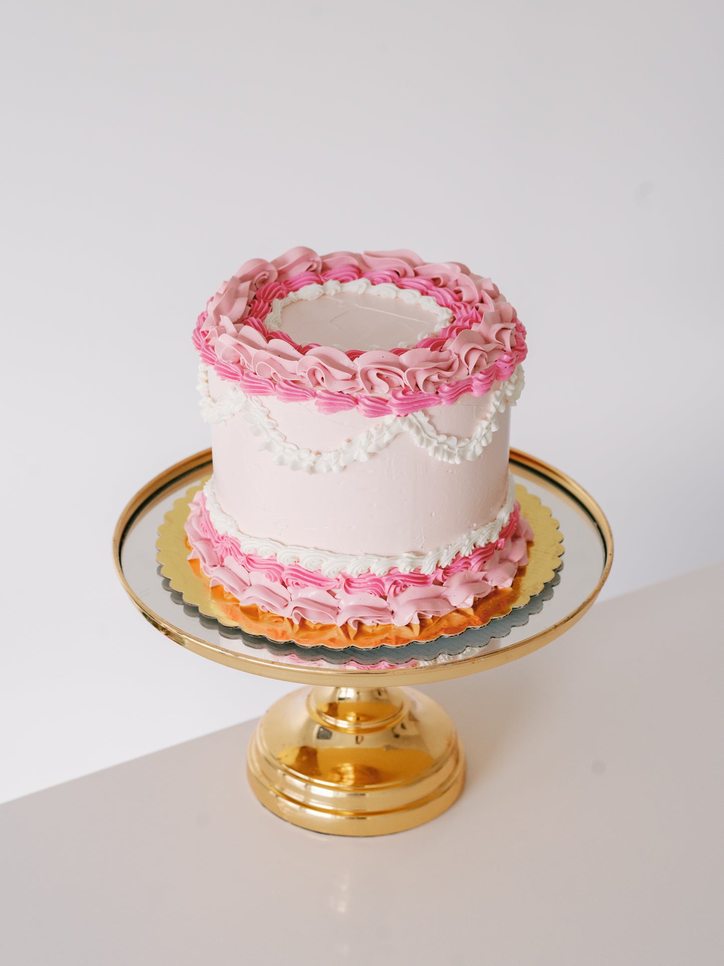 Valentine's Day Ruffle Cake