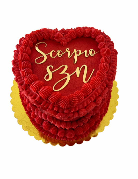 Vintage Heart Cake