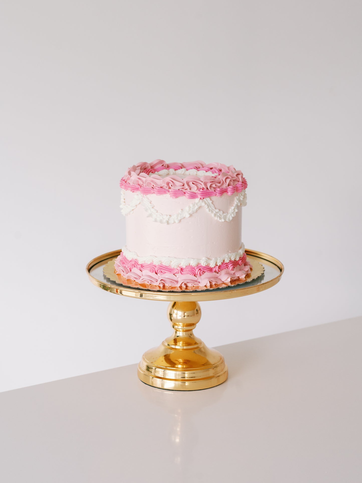 Valentine's Day Ruffle Cake