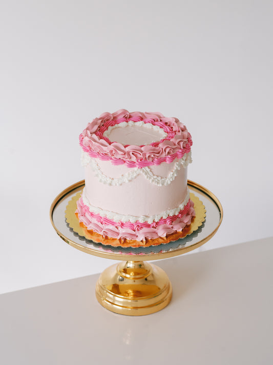 Valentine's Day Ruffle Cake