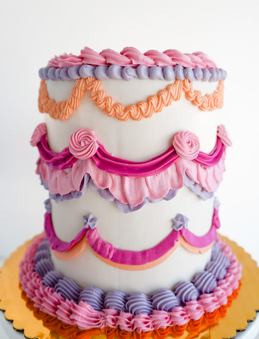 Vintage Ruffle Cake